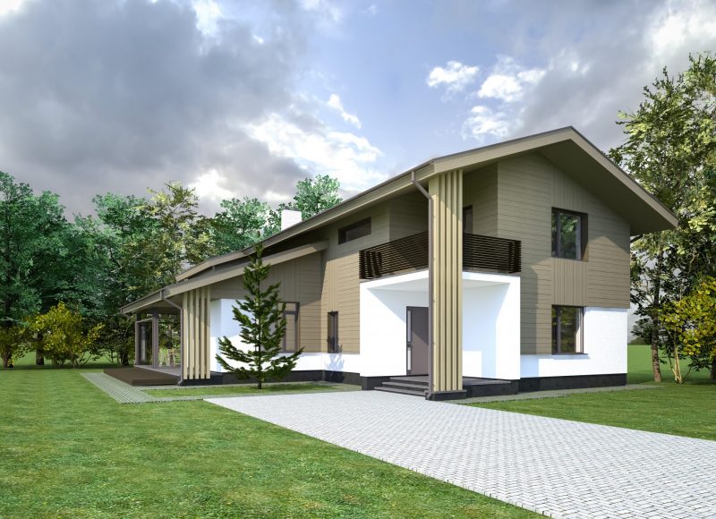 extension en ossature bois de 20m2 pour agrandir la surface habitable et créer un salon en Haute Savoie
